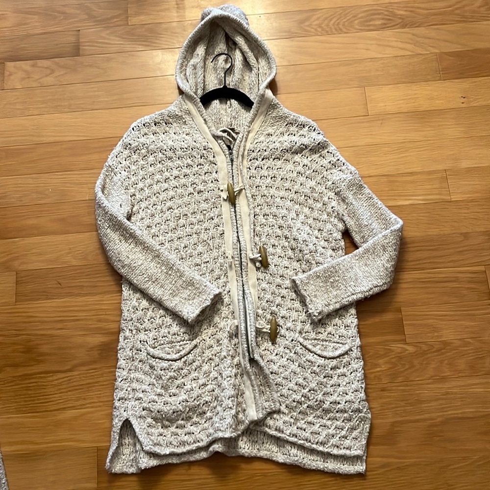 Free people toggle hoodie cardigan